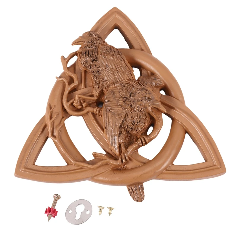 

Pagan Gods Carving Heathen Rune Resin Wall Hanging Decor Garden Yard Decoration Statues Door Hanging Pendant-A42I