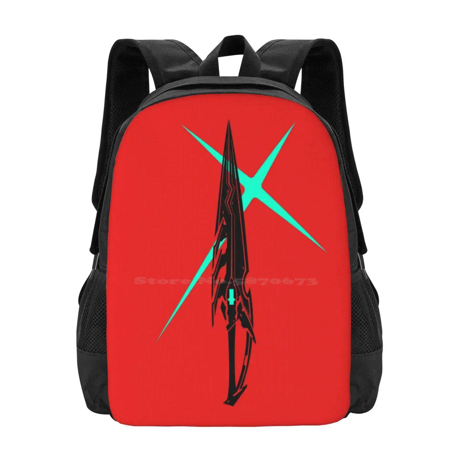 

Xenoblade большой вместительный школьный рюкзак, сумки для ноутбука, консоль переключателя видеоигр Wii Xenoblade Chronicles, Япония, Pyra, геймерские игры