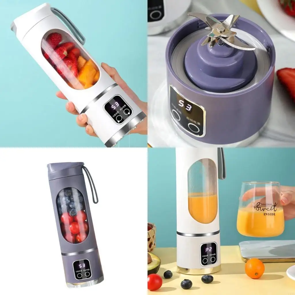 

Digital Display Juicer Machine Portable Blenders Appliance Wireless Bottle Kitchen Smoothie Electric Juicer Appliances