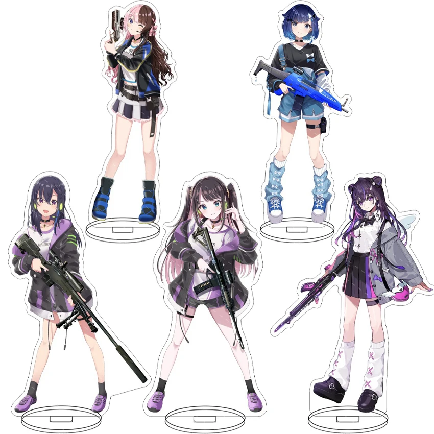 16CM Anime-Figur VTuber VSPO! Kaga Sumire Kaga Nazuna Ichinose Rei Tachibana Hinano Chi Yuyu Cosplay-Geschenke Acryl-Ständer-Ornamente