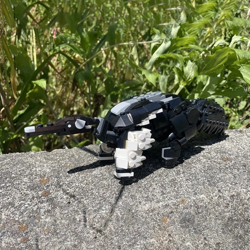 626 elementów MOC Gigantyczny Jeż Żyłkowy Myrmecophaga Tridactyla Harry Model Klocki Konstrukcyjne Architektura Zabawka Pomysł na Prezent Świąteczny Klocki