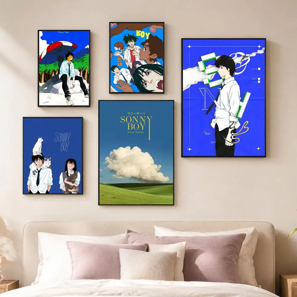 Anime S-Sonny Boy Poster Vintage PP Paper Wall Art Home Decor Print for Bedroom Living Room Aesthetic Gift