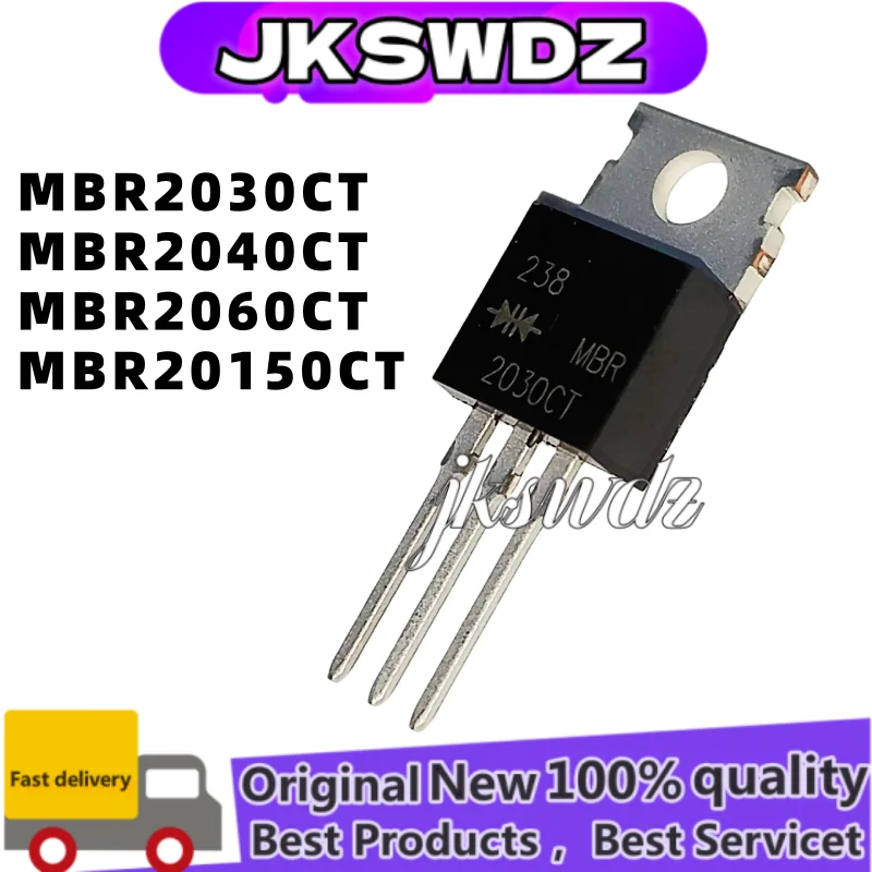 

10pcs new 100% MBR2060CT 2060CT MBR2040CT 2040CT MBR2030CT 2030CT MBR20150CT 20150CT TO-220 Schottky diode