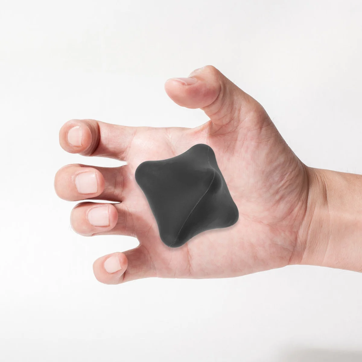 

Silicone Massage Ball Black Stress Relief Handball Portable for Elder Fitness Finger Muscle Exercise Hand Palm Acupoint Massage