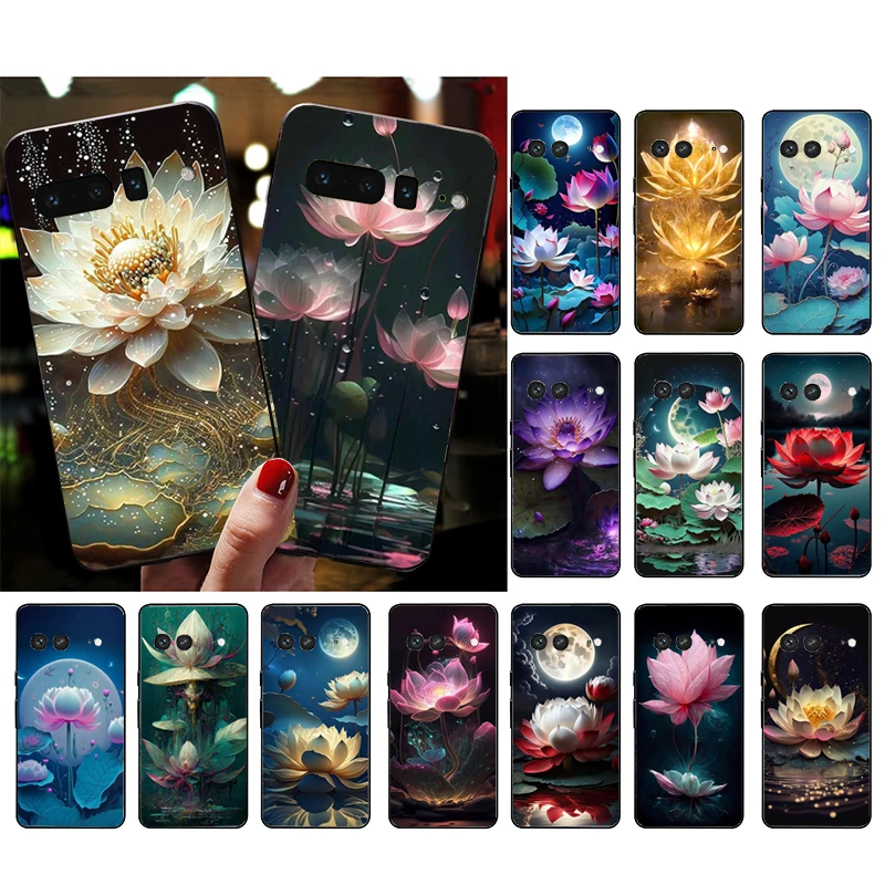 Lotus Flower Phone Case For Google Pixel 8A 8 7 Pro 7A 7 6A 6 Pro 5A 4A 3A Pixel 5 6 4 3 3A XL