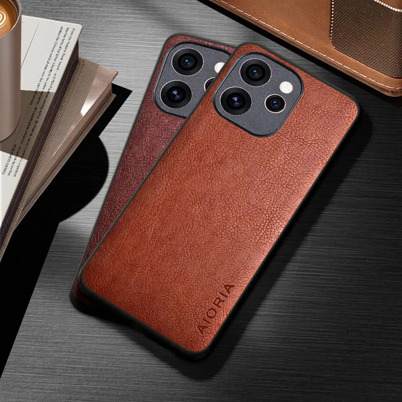 

for OPPO Reno 15 14 Pro Max F Case capa funda elegant business style durable pu leather cover for reno15 f case coque
