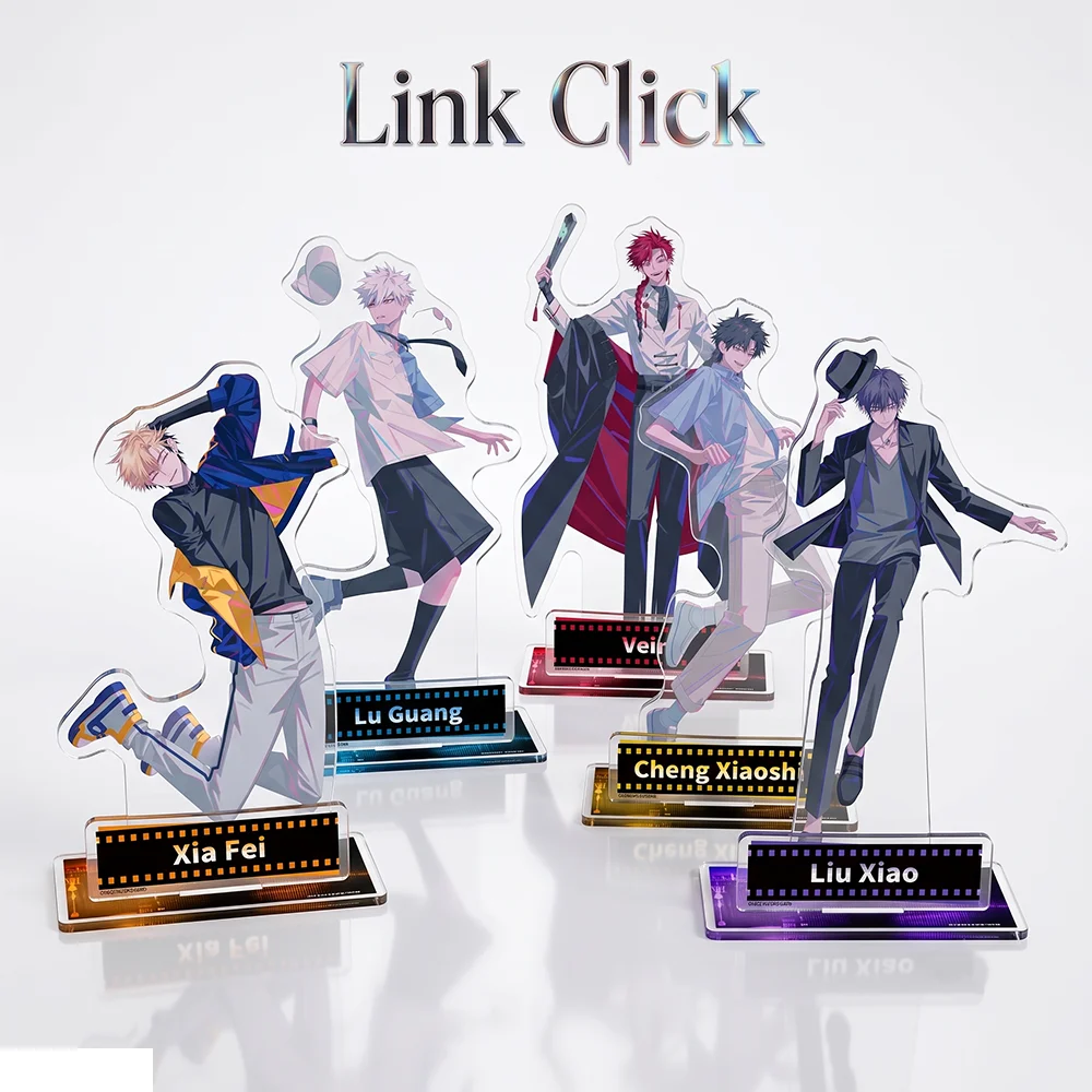 Anime Link Click Lu Guang Cheng Xiaoshi 15CM Double sided Acrylic Stand Keychain Character Model Desk Decor Collect Fans gift