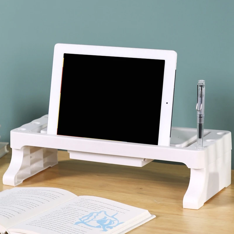 Computer Monitor Riser Bracket Base Phone Keyboard Storage Rack Multifunctional Durable Screwless Installation