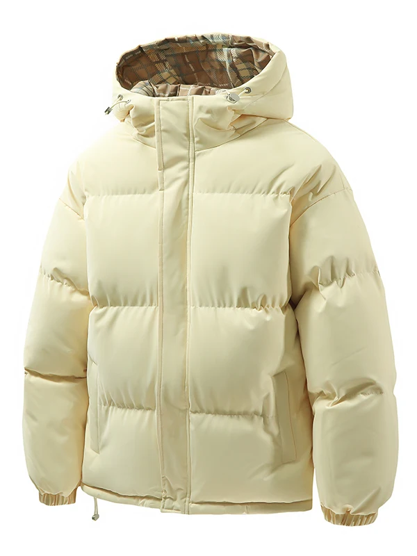 

Классическая универсальная утепленная хлопковая куртка для мужчин и женщин с капюшоном, теплая осенне-зимняя верхняя одежда, модный городской стиль