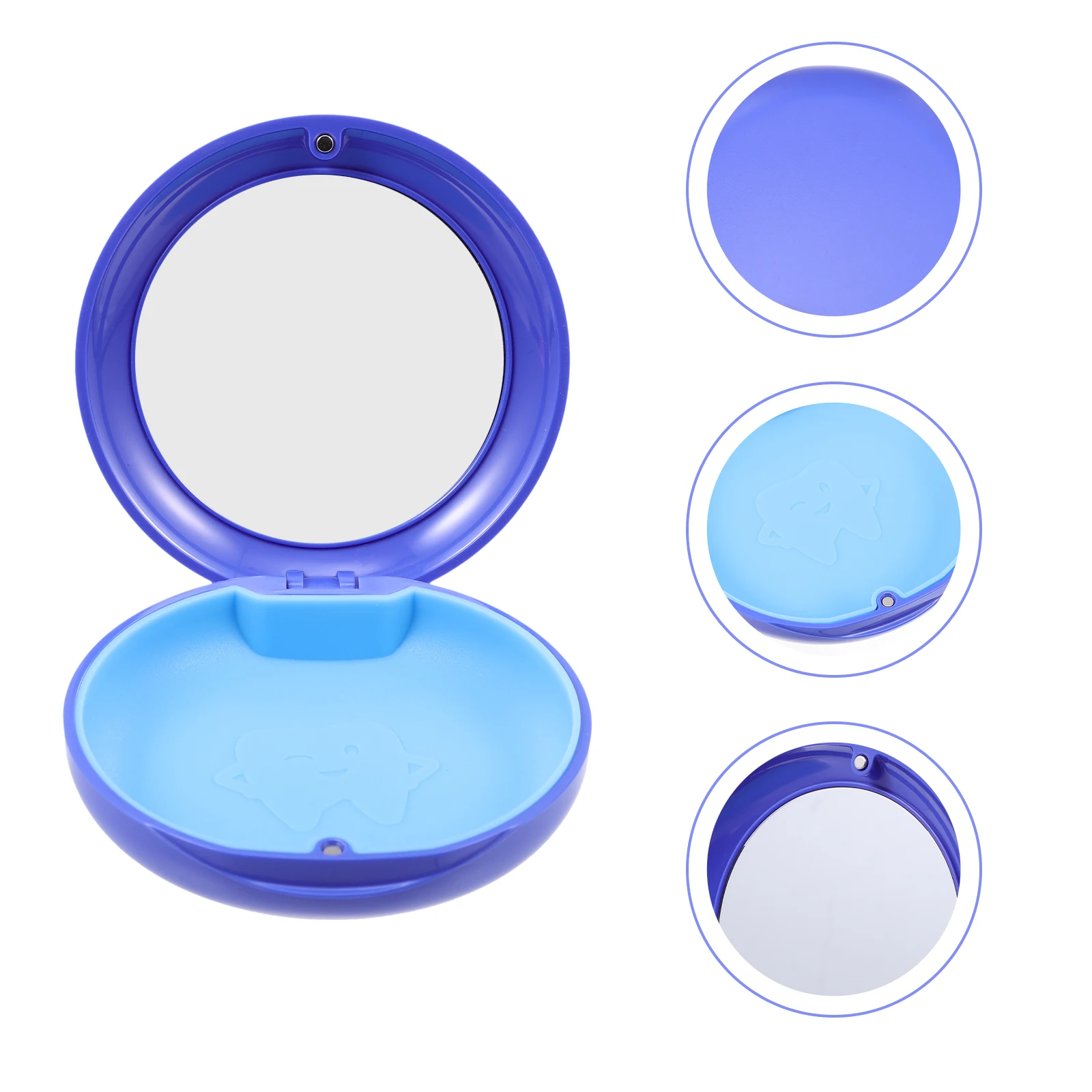 

Portable Brace Box Durable Retainer Case Tooth Socket Holder Compact Mouth Guard Box Lightweight Scratch Resistant False Tooth