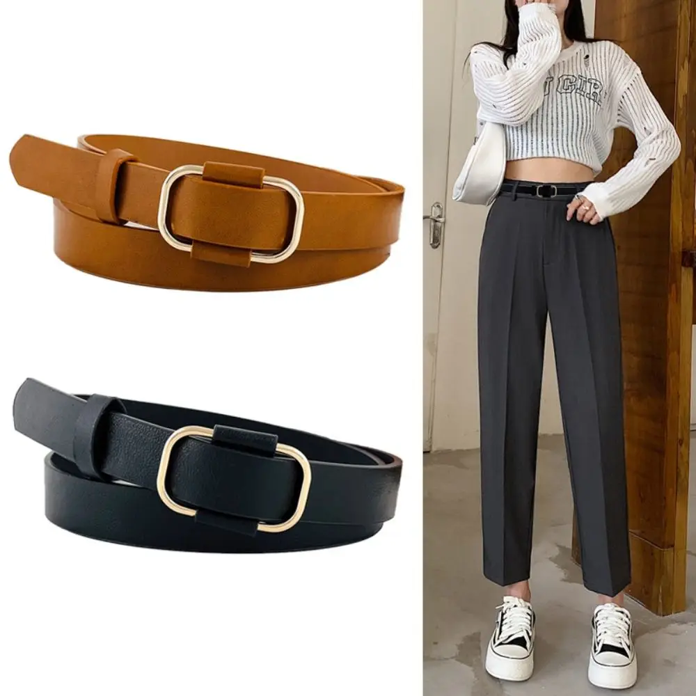 

Luxury Design Leather Belt Women Versatile Casual Waist Strap Jeans Belt