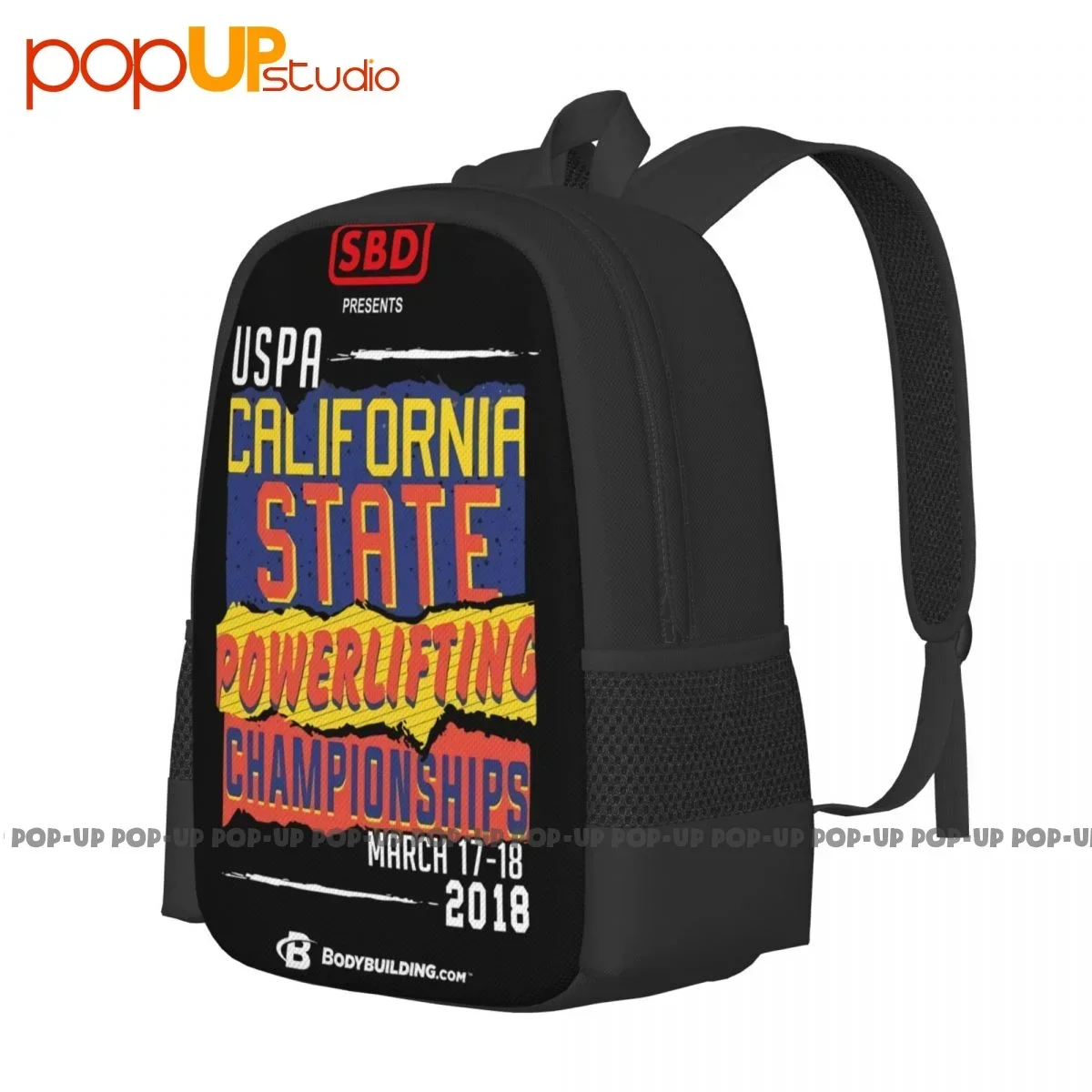 Uspa California State Mens Sbd Powerlifting Championships 2018 Body 420 Backpack Large Capacity Newest Multi-function