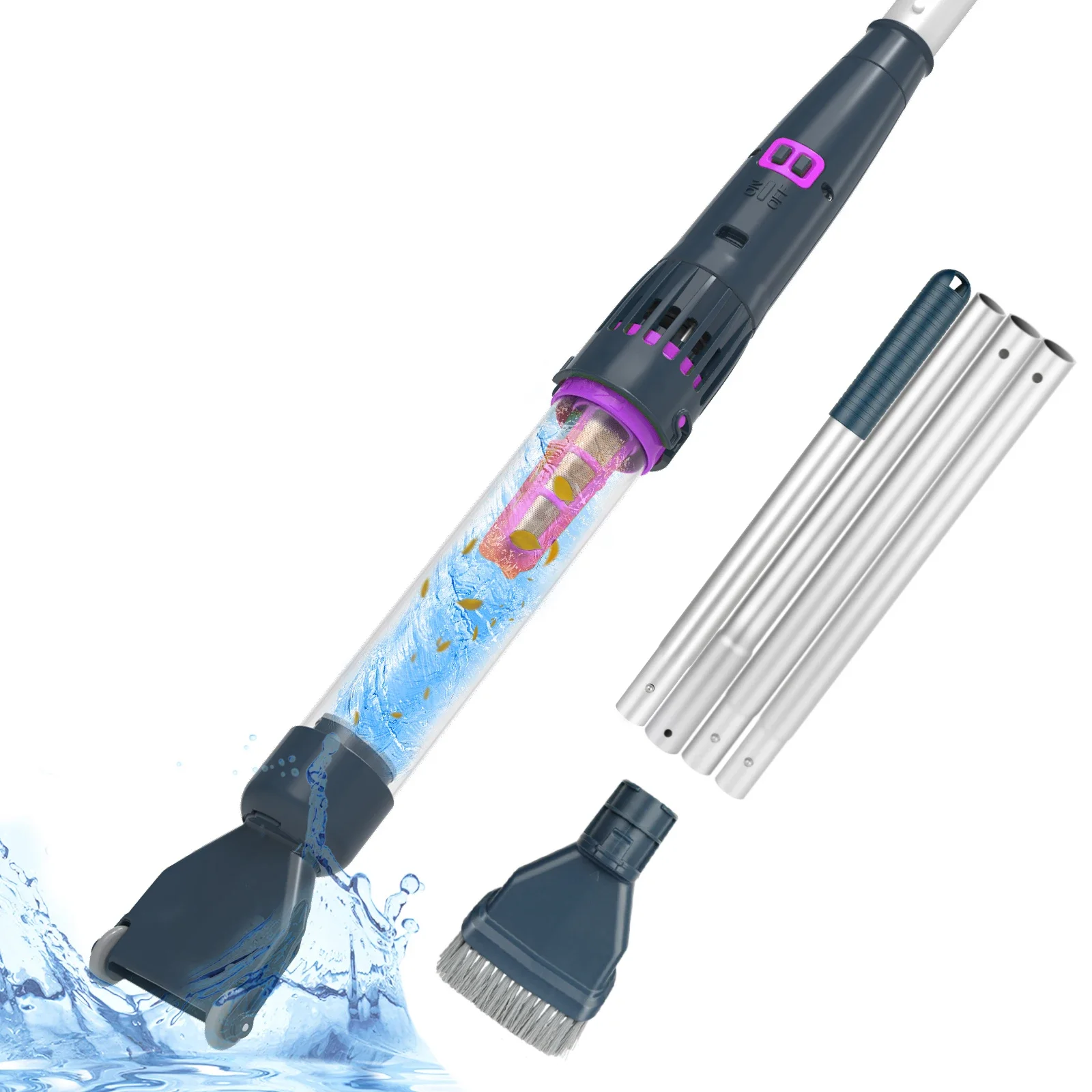 BN10 PRO Pool Vacuum Cleaner Battery Handheld Cordless Brush Head Robotic Pool Blaster Vacuum Cleaner Swimming Pool Cleaning
