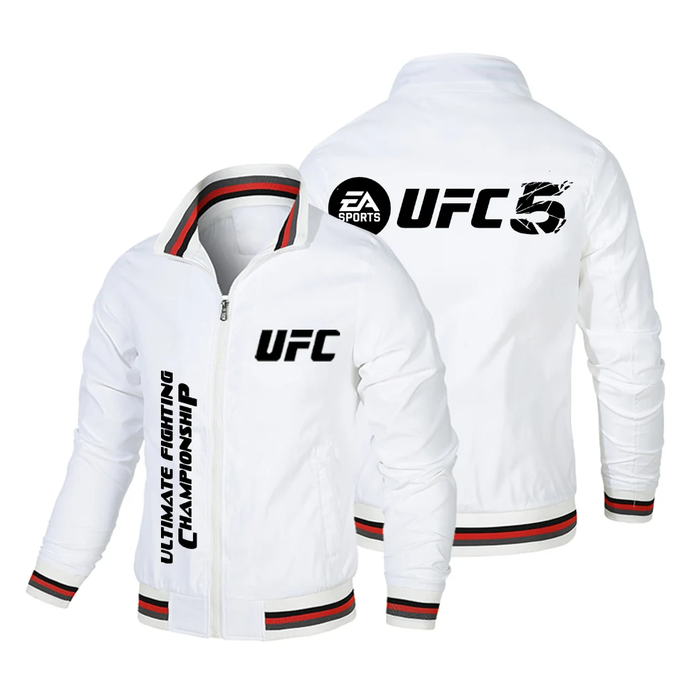 جديد UFC القتال الحدث جاكيت زيبرا ملابس رياضية في الهواء الطلق سيارة سترة UFC الرجال سترة الرجال جيب عادية الربيع والخريف