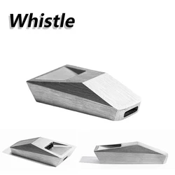 Cyber Whistle For Tesla Car-Type with Packing box Stainless Steel Silver Cybertruck Whistle Auto Decoration