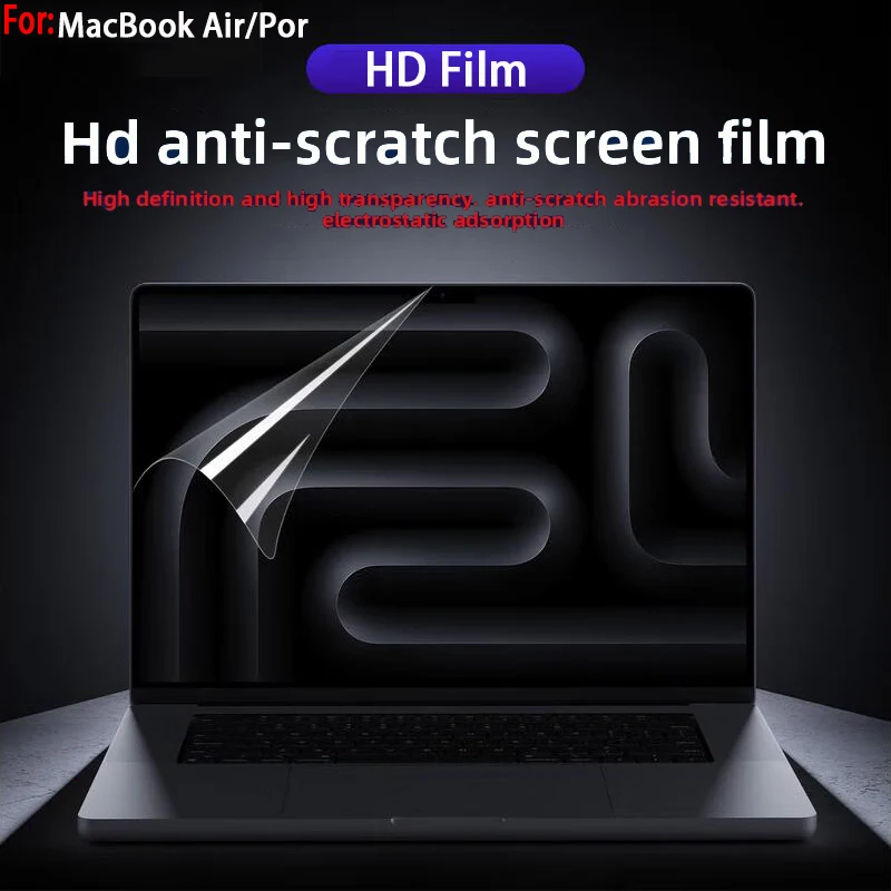 

For MacBook Pro 16 M4/M3/M2/M1 Keyboard Film 16inch Laptop Screen Protective Film A3403/3186 HD Anti-Blue Light Toughened Film