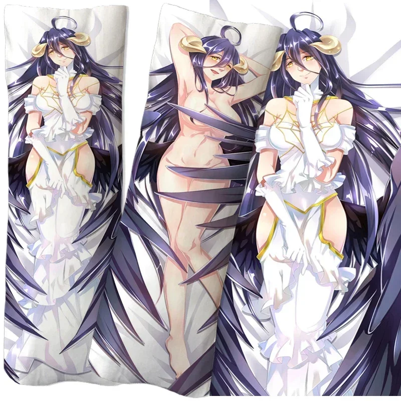 

Anime OVERLORD Albedo Dakimakura Pillowcase Cushion Cover Hugging Body Pillow Case Otaku Pillow Cover Home Decoration