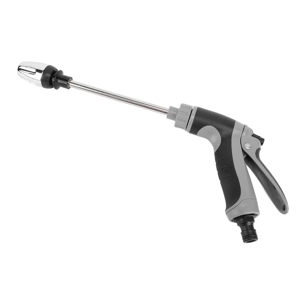 Plastic Garden Hose Nozzle Long Extension Rod Black Grey Garden Water Hose Nozzle Lightweight Portable Garden Sprayer Nozzle