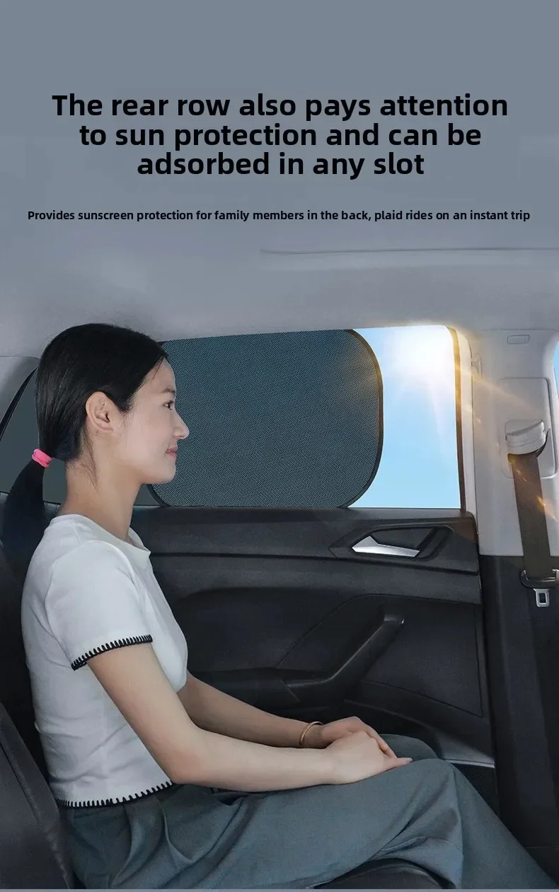 Universeller Auto-Sonnenschutz Elektrostatischer 4-Schicht-Seitenfenster-Sonnenschutz für Auto Sonnenblenden-Vorhänge UV-Schutz Sonnenschutzfolie – Detail 6