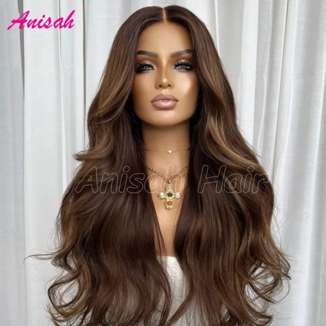 

Brazilian Remy Hair Highlight Ombre Blonde Human Hair Wigs Glueless Body Wave Lace Frontal Wig 100% Real Human Hair
