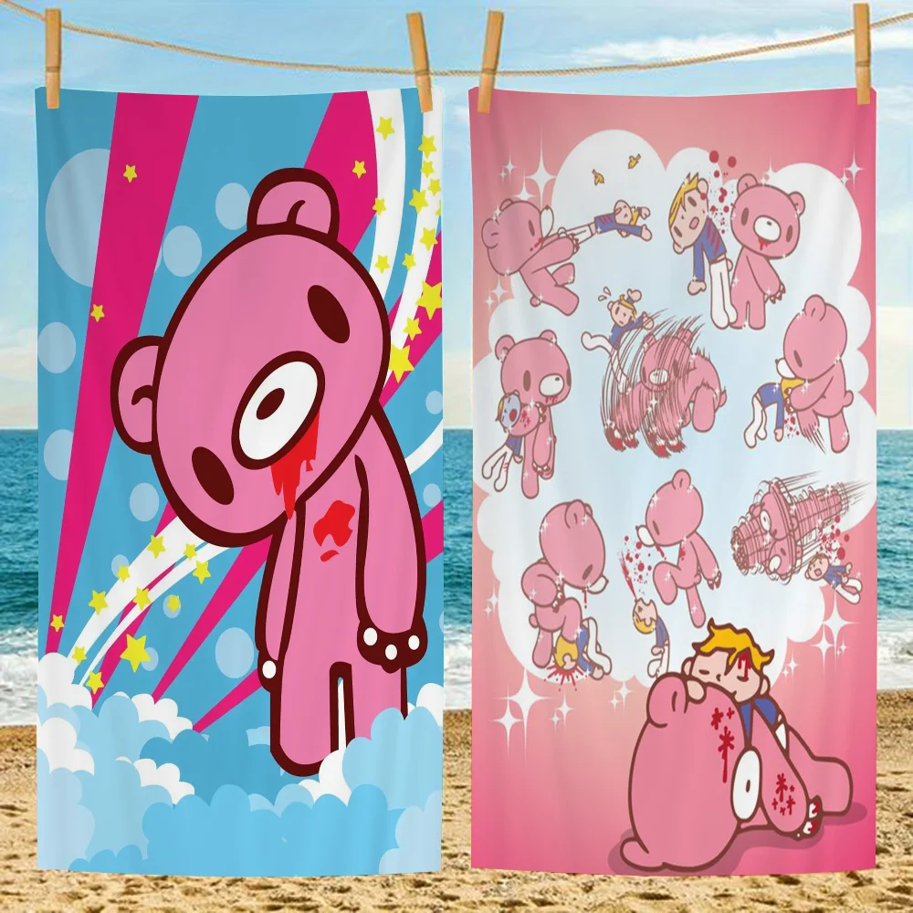 

Cartoon G-gloomy Bear Bath Towel Microfiber Soft Water Absorbing Breathable For Girl Kids Decorative Cartoon Beach Towel
