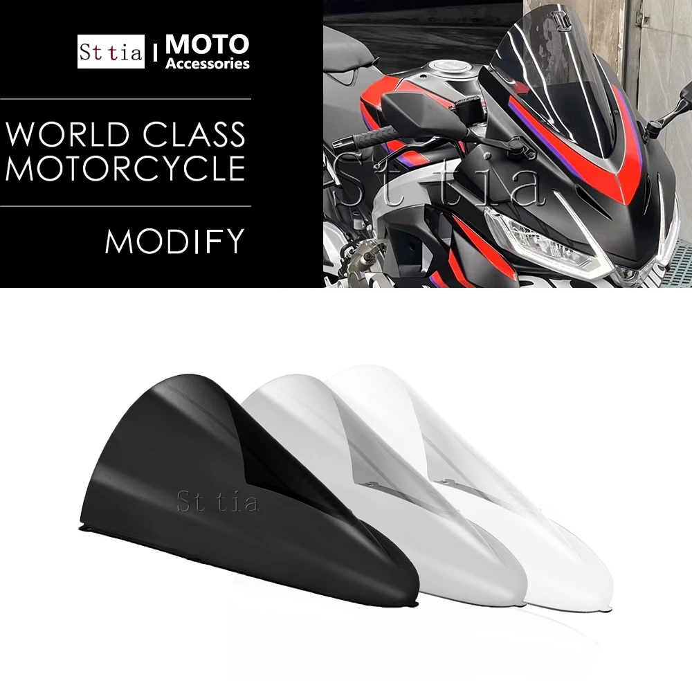 

New Windshield Fit Aprilia RS457 rs457 RS 457 2024-2026 Motorcycle Accessories WindScreen Front Windshield Shroud Viser VIsor