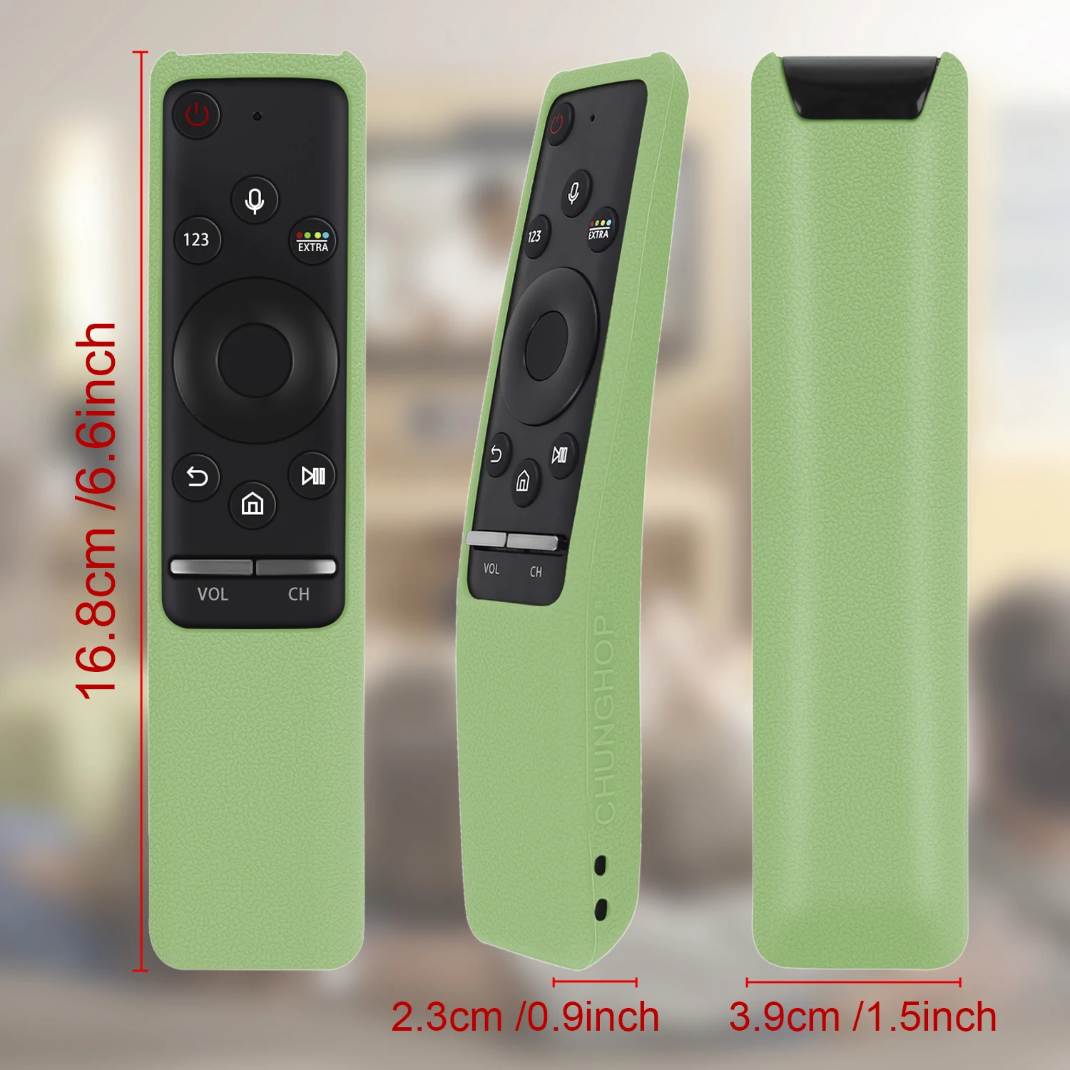 BN59-01312B Silicone Cover Fit for Samsung TV Voice Remote Control Case BN59-01312H BN59-01312F BN59-01312M RMCSPR1B Shockproof