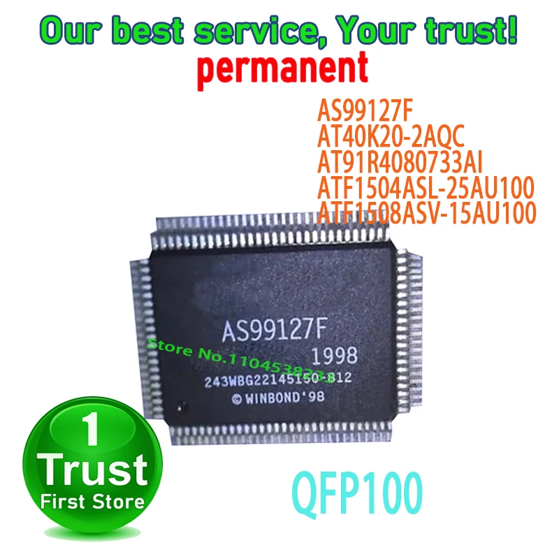1PCS~5PCS/LOT AS99127F AT40K20-2AQC AT91R4080733AI ATF1504ASL-25AU100 ATF1508ASV-15AU100 QFP100 NEW and Original in Stock