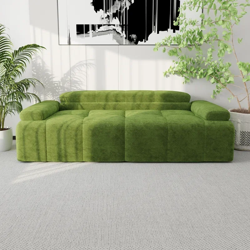 

For Luxury Sofa Velvet Tufted Couch Living Room Sofas Section Couches for Home Hotel Furniture