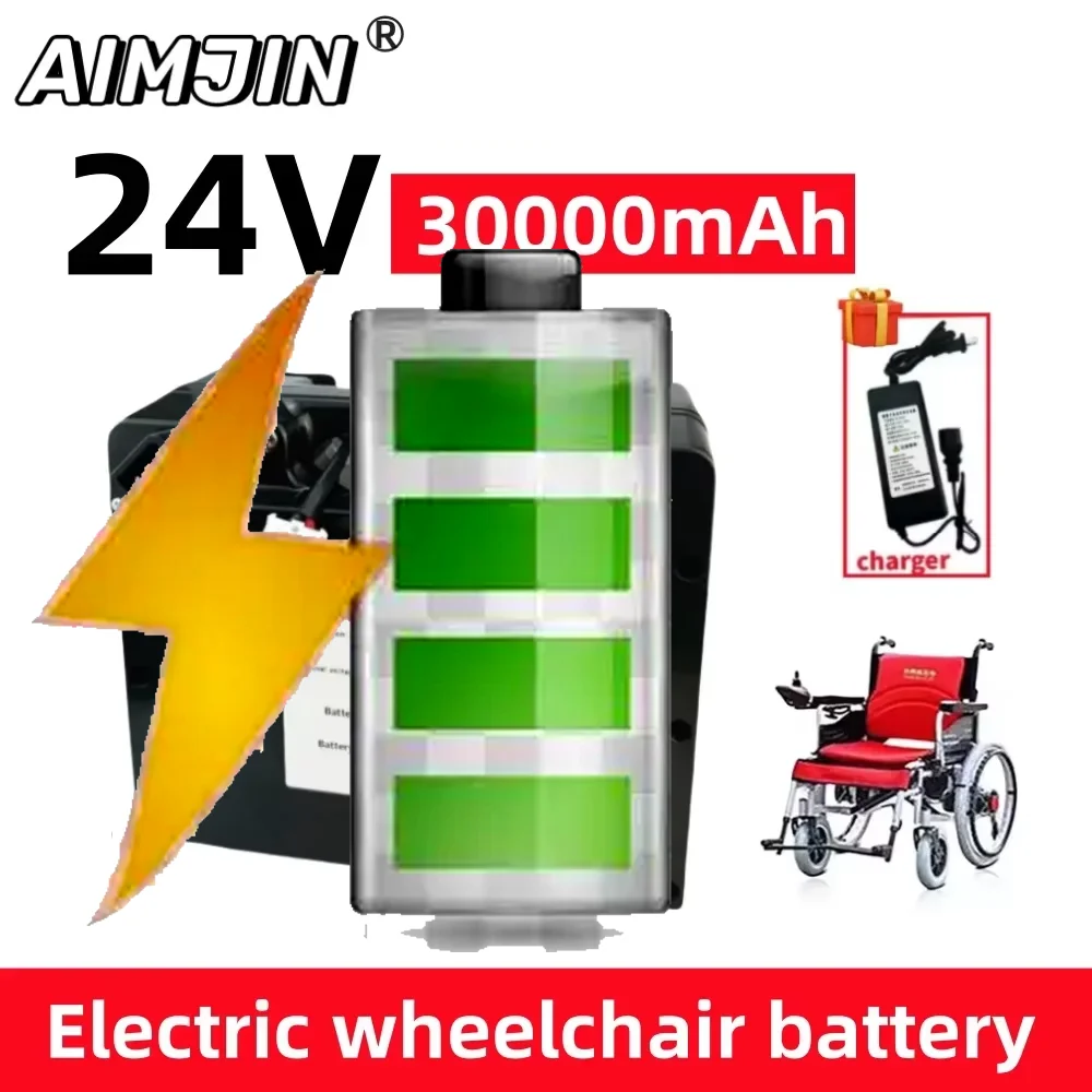 

24V 30000mAh Battery Pack 29.4V 30Ah Electric Wheelchair Rechargeable Battery 18650 Li-ion battery