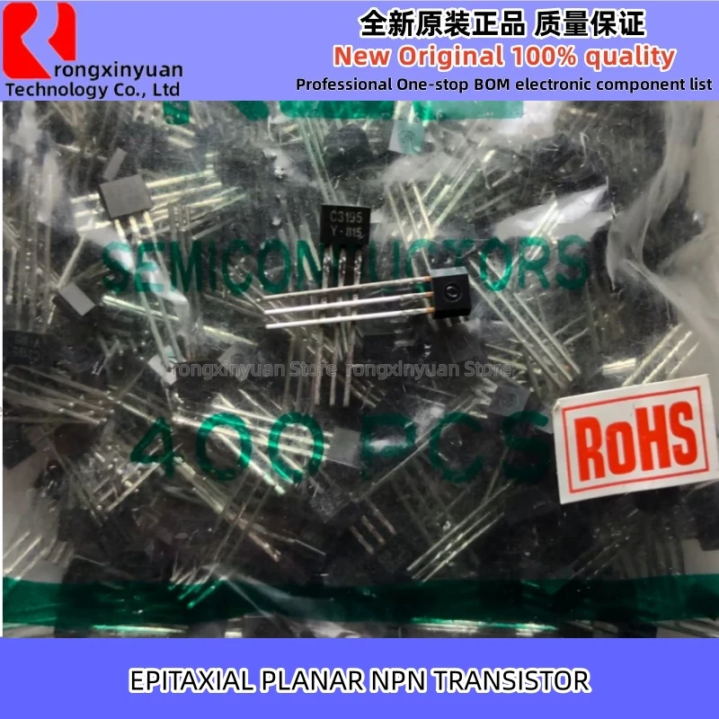 50Pcs KTC3195-Y KTC3195 C3195 KTC3195Y TO-92M KTC3195-Y-AT/P 2SC3195-Y 2SC3195 EPITAXIAL PLANAR NPN TRANSISTOR 100% New Original