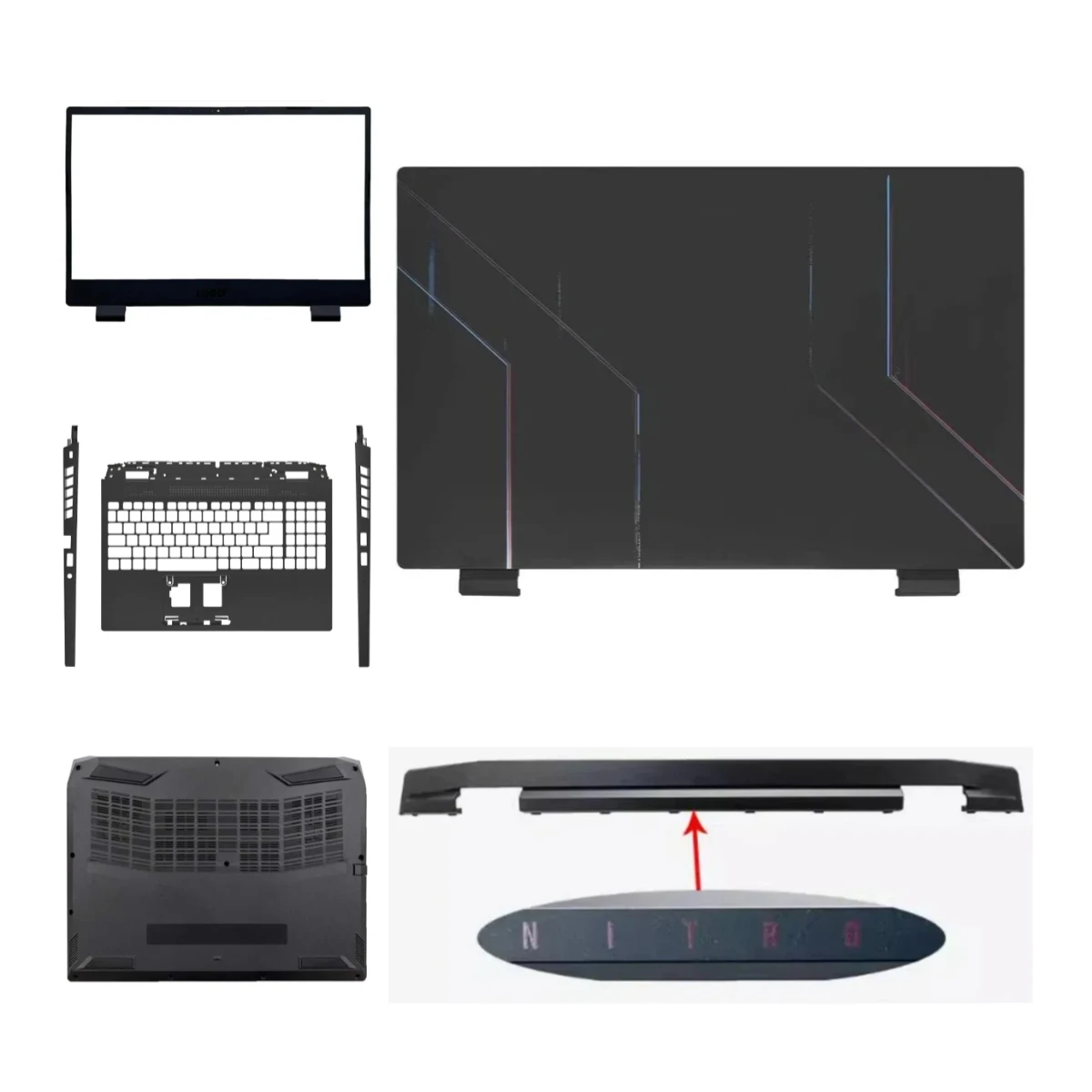 Suitable for Shadow Knight Engine AN515-58 N22C1 AN515-46 top cover screen frame palm support bottom shell hinge ABCD keyboard