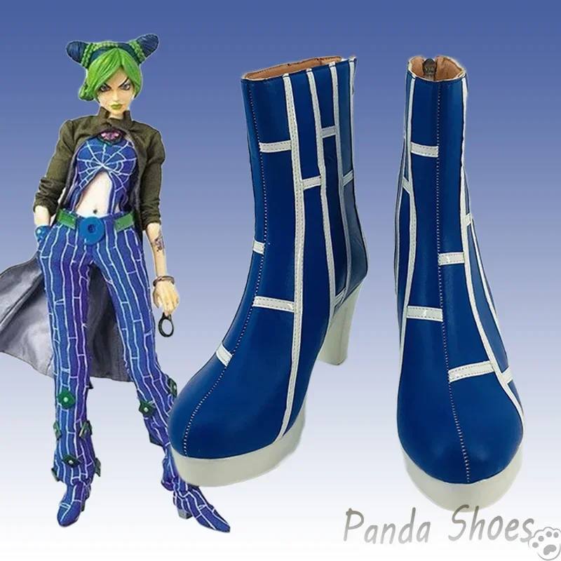 

JoJo'sBizarreAdventure Kujo Jorin Cosplay Shoes Anime Cos Boots Cujoh Jolyne Cosplay Costume Prop Shoes for Halloween Party