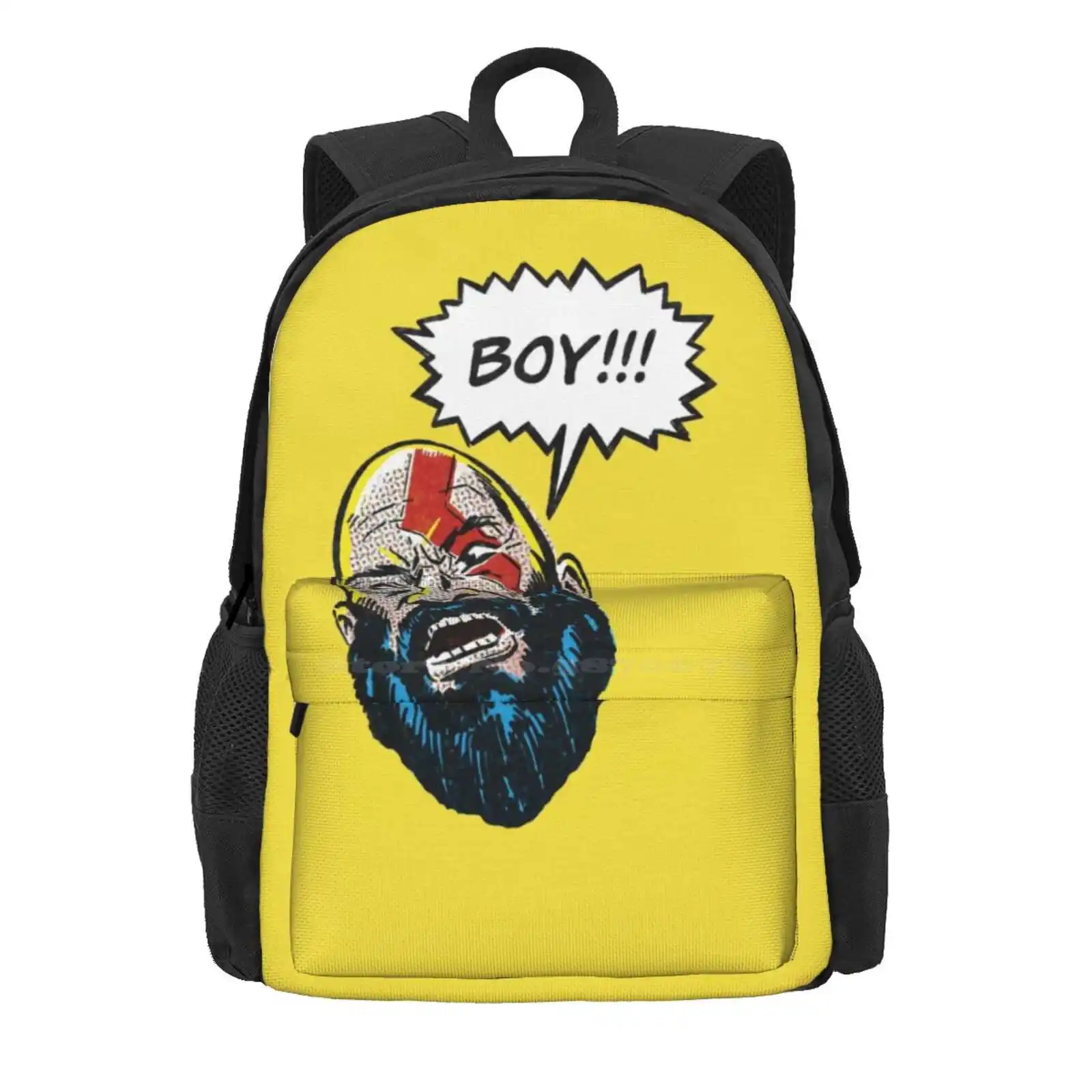 ¡Niño! God Of War - Kratos mochila escolar, bolso de moda, arte pintado, ilustración Digital, aventura, acción, gran oferta