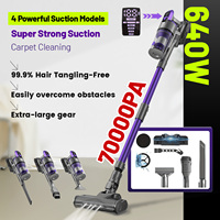 Yanhama 70KPA/640W Cordless Vacuum Cleaner-70Mins Runtime Vacuum Cleaners for Home, 8 in 1 Vacuum for Carpet Pet Hair Hardfloor