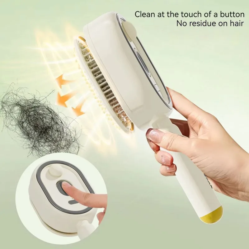 3 in 1 Electric Spray Air Cushion Comb Self-Cleaning Steam Essential Oil Scalp Massage Brush Rechargeable