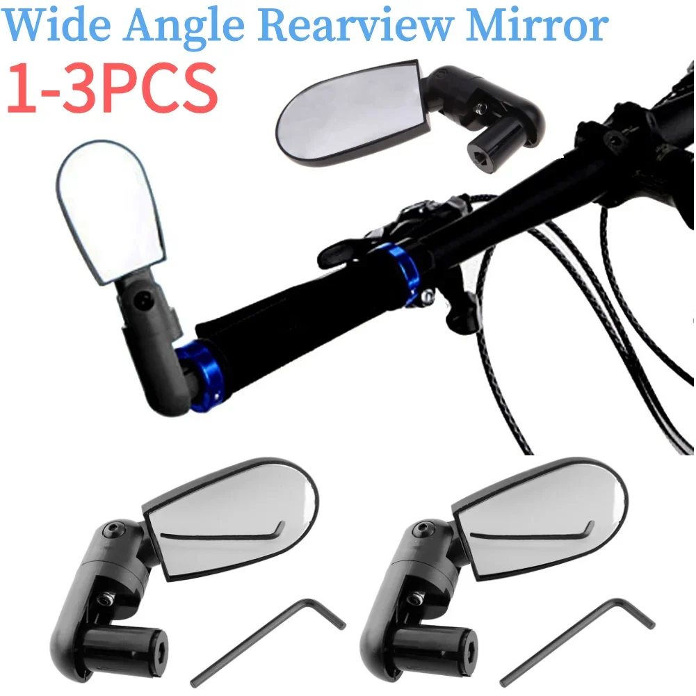 

1-3PCS Handlebar Rear View Mirrors Adjustable Rotation MTB Bike Cycling Bicycle for Outdoor Cycle Biking Entertainment