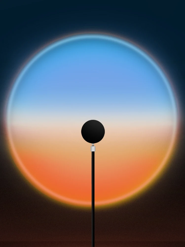 

Sunset light bedroom sunset ambient light rainbow projection lighting