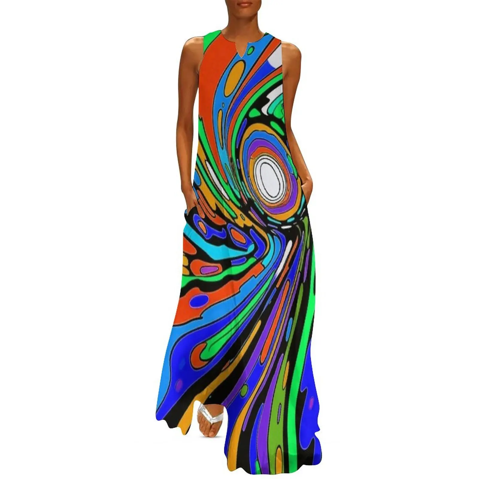 

Pop Art Wild And Vibrant Colors Abstract Designs Long Dress luxury evening dresses for women 2025 women's clothing trend 2025