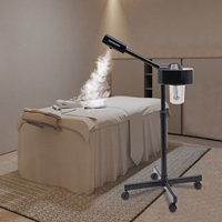 800W 107.6℉ Corded Electric Facial Steamer Moisturizing Home Spa Steam Device Face Care 360°Rotatable Suitable For Beauty Salons