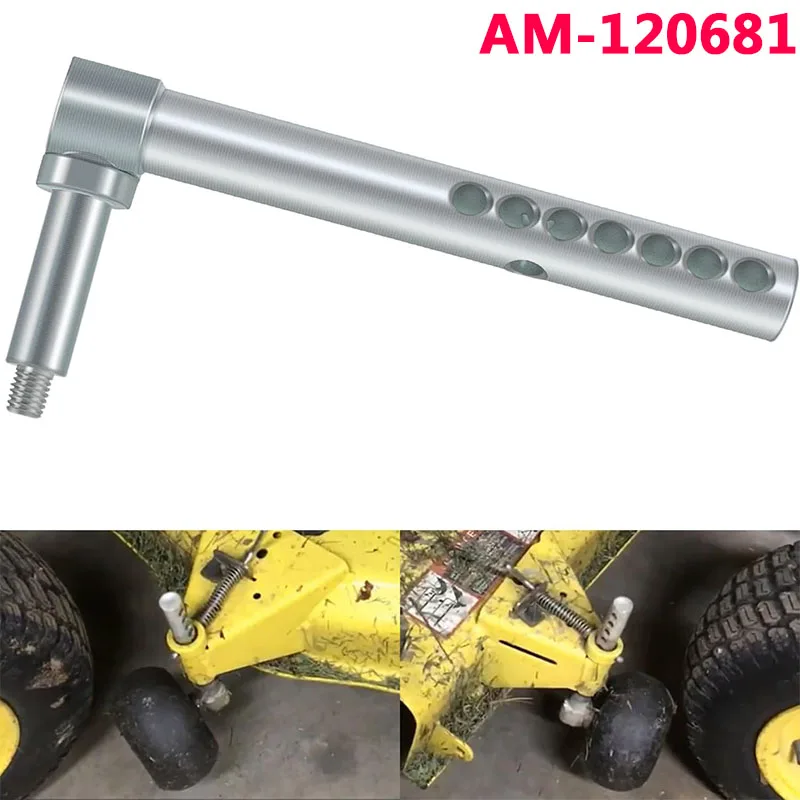 

AM-120681 Right Rear or Left Front Lawn Mower Gage Wheel Arm for John Deere 48C 54C X Series GT245 GX255 GX335 GX345 GX355 LX280