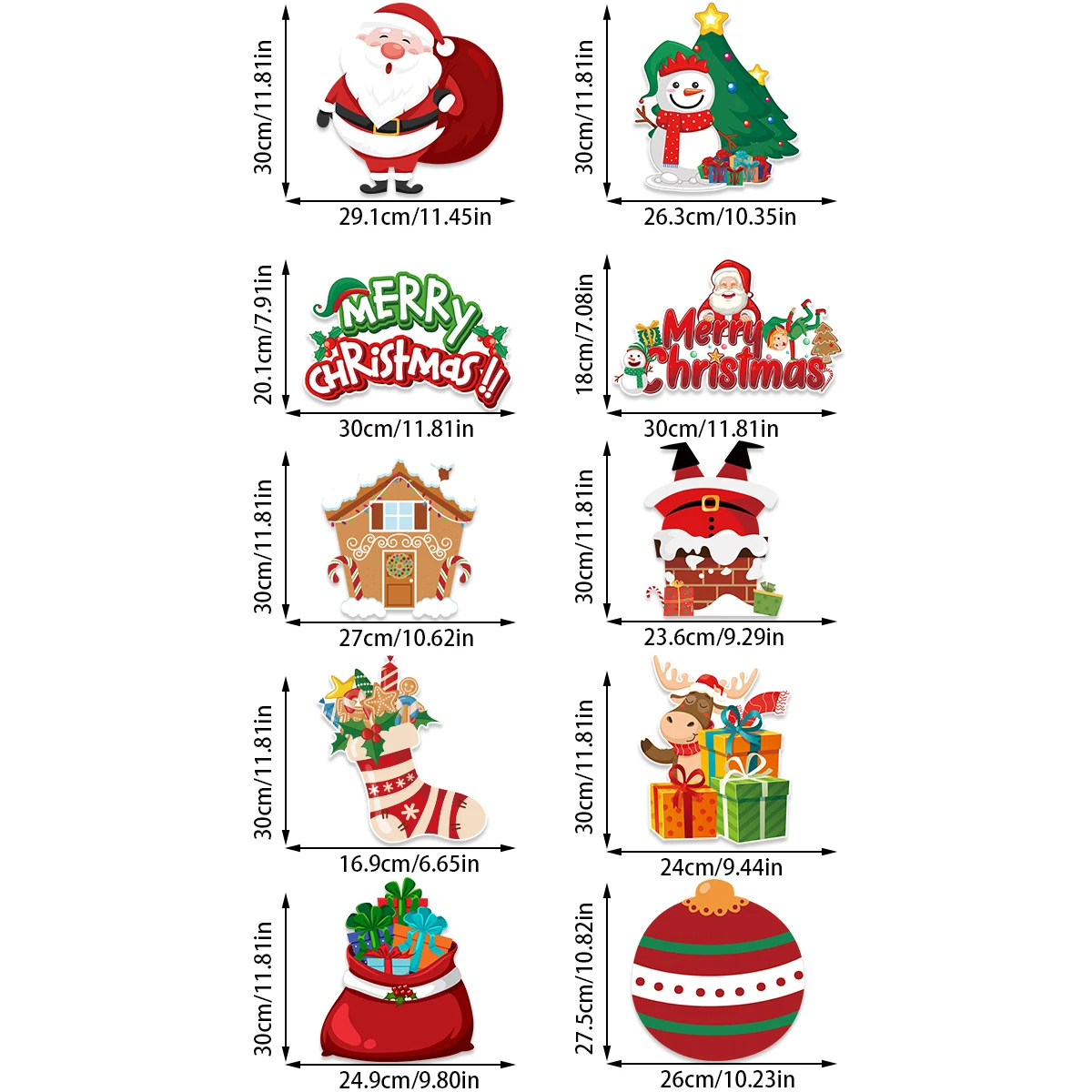 Merry Christmas Hanging Door Banner Santa Claus Snowman Couplet Christmas Decorations For Home Xmas Gifts Navidad New Year noel