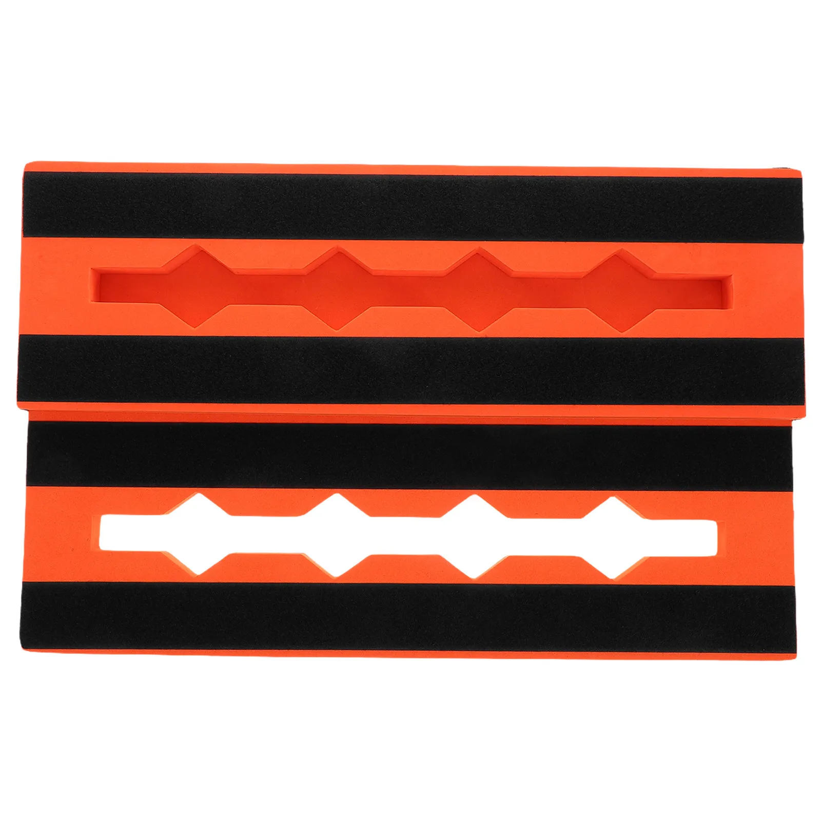 Orange Eva Guitar Effect Pedalboard Lightweight Shock Resistant for Single Pedals Compact Design Electric Guitar Pedal Board