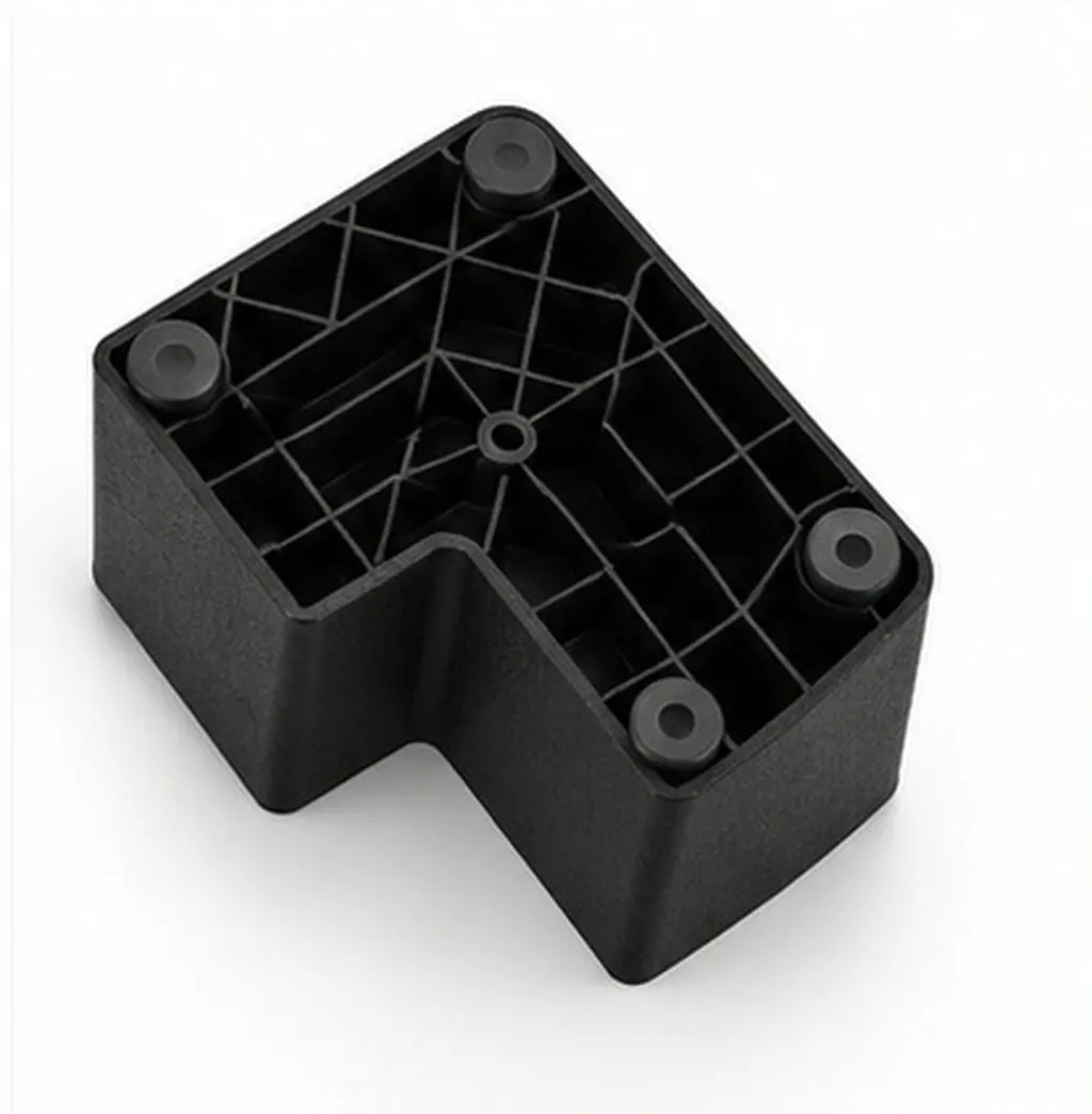 4Pcs Plastic Furniture Legs L-Shaped Sofa Couch Bed Replacement Legs Heavy Duty Risers for Chairs Desks Cabinets Under Bed