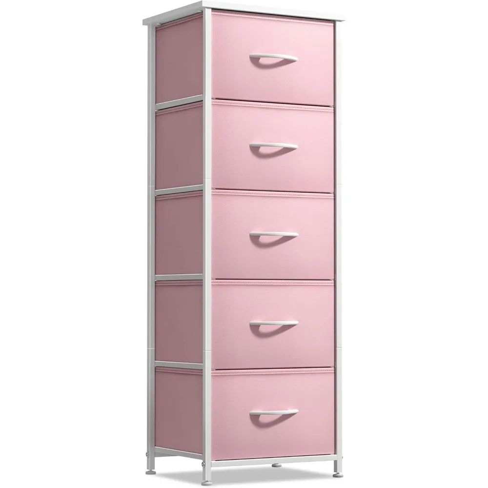 

Dresser for Kids Bedroom - Chest of 5 Drawers, Tall Storage Tower, Clothing Organizer, for Closet, for Playroom, for Nursery