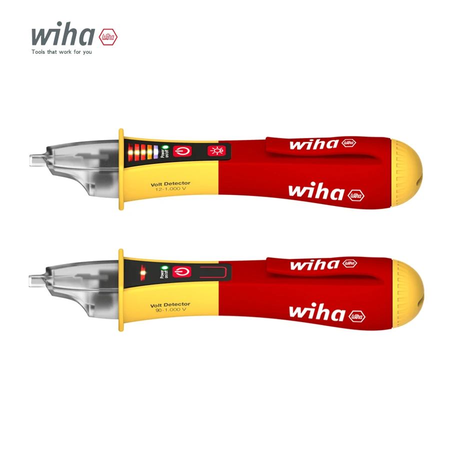 Wiha Multifunctional Single-pole Non-contact Induction Testing Pen Includes Two AAA Batteries 43797|43798