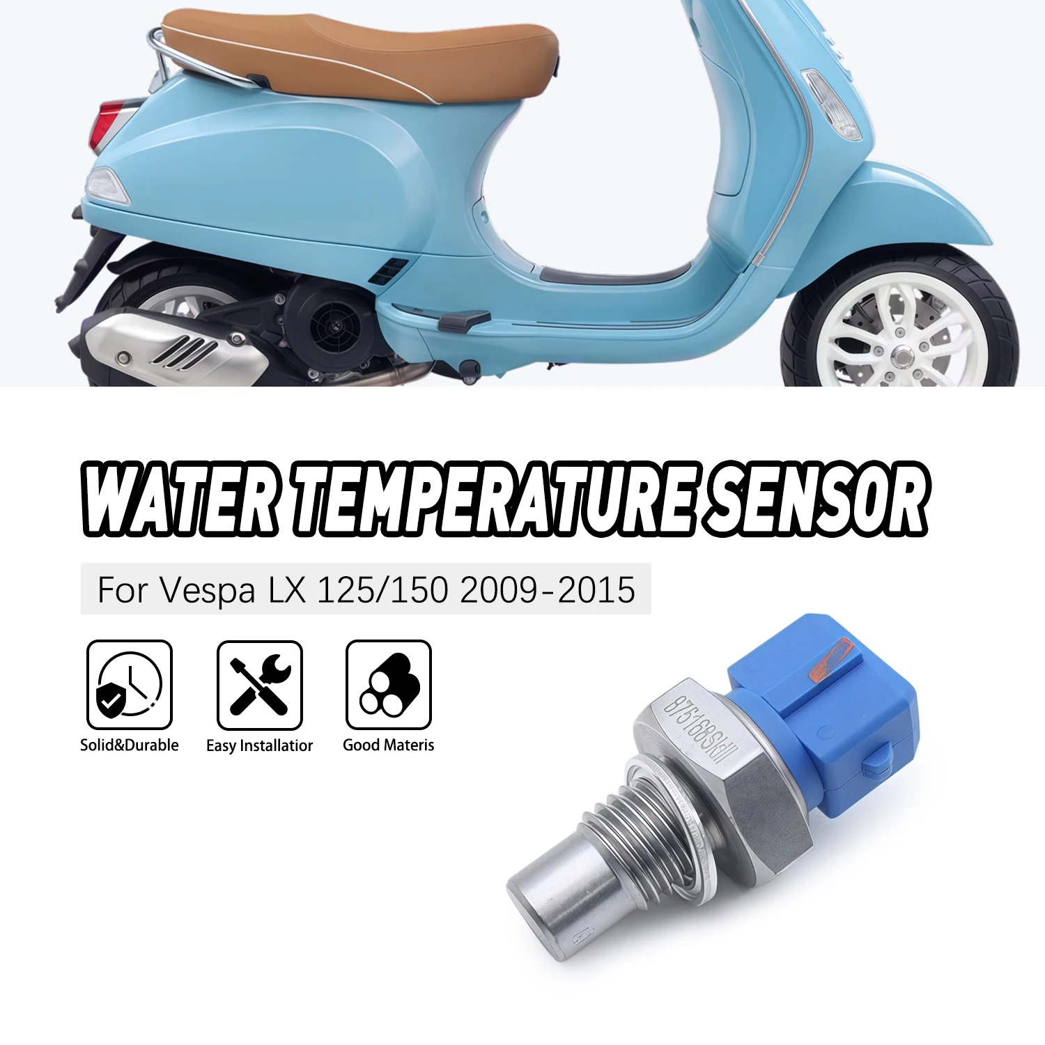 

For Piaggio Vespa LX 125/150 Liberty/Scrabble/Typhoon/Vespa/MP3/Zip 58273R Engine Cylinder Head Temperature Sensor Probe Parts