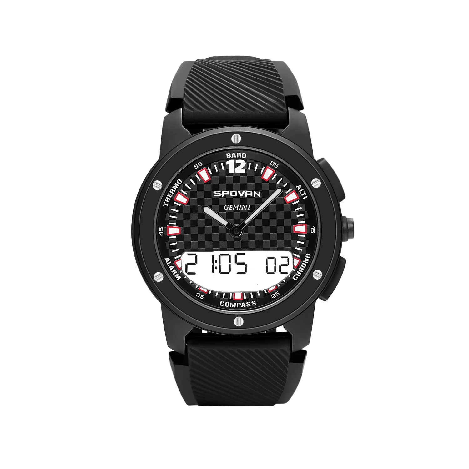 

Waterproof Outdoor Sport Watch Electronic Wristwatch Altitude Meter Step Intelligent Watch Mechanical Movement Watch B