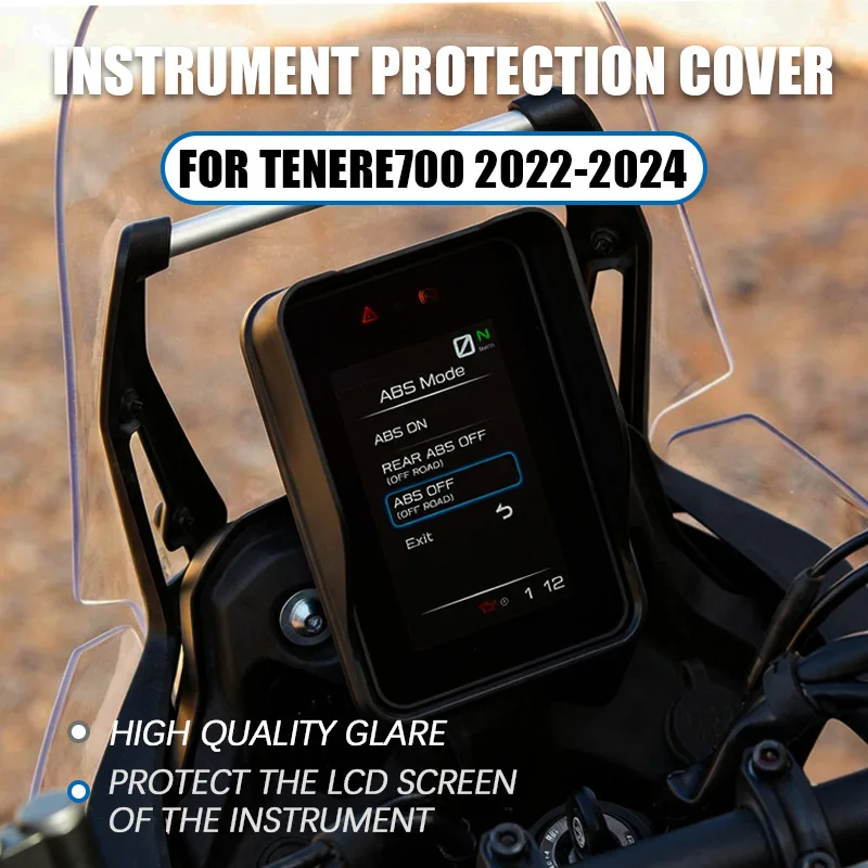 For YAMAHA TENERE700 T7 T700S 2022 2023 2024 Motorcycle Dashboard Sun Visor Cover Instrument Screen Sunshade Guard Protection
