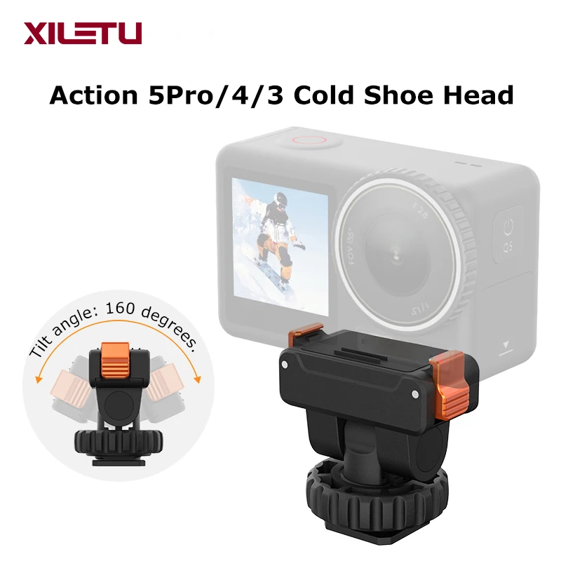 XILETU Magnetic Quick Release Cold Shoe Base 1/4